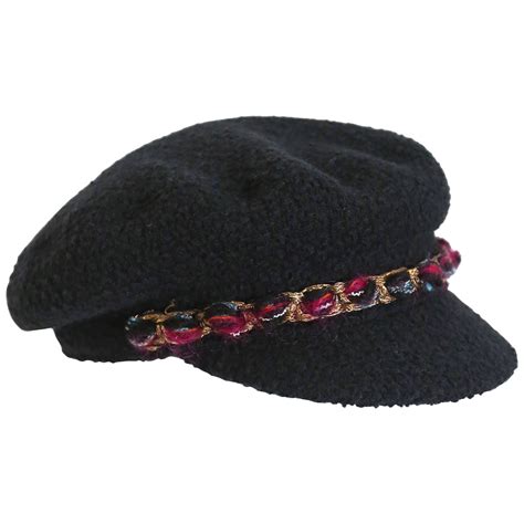 chanel newsboy flat cap|woman caps for women Chanel.